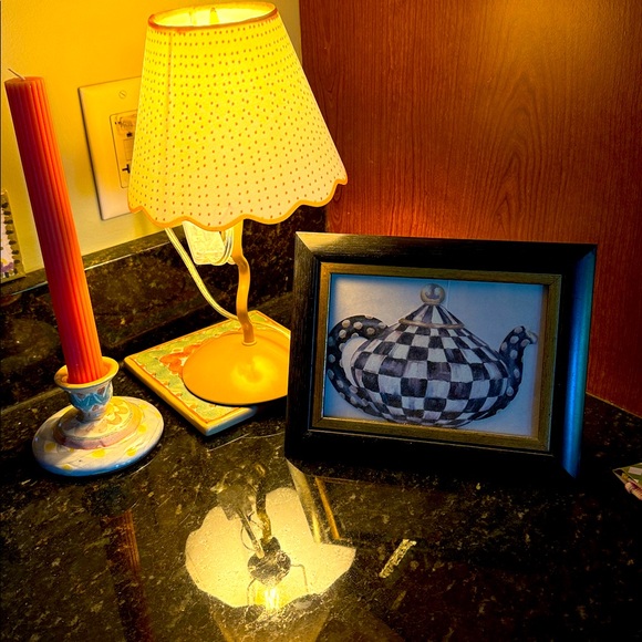 MacKenzie Childs Framed Teapot
Black and White Checkered Teapot Art in Frame - Picture 3 of 3